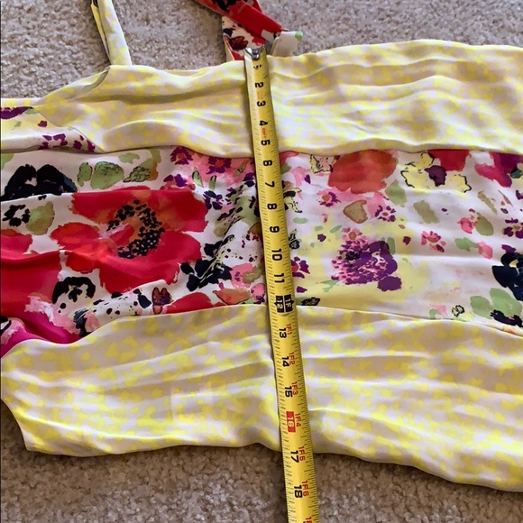 Rachel Roy flower dress yellow animal print size 2 - Picture 10 of 16